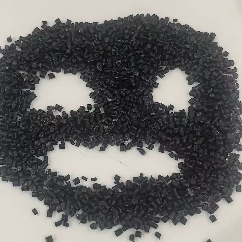 Оптовые черные частицы полипропилена, черные частицы ПП, высокопрочный переработанный полипропилен для литья под давлением