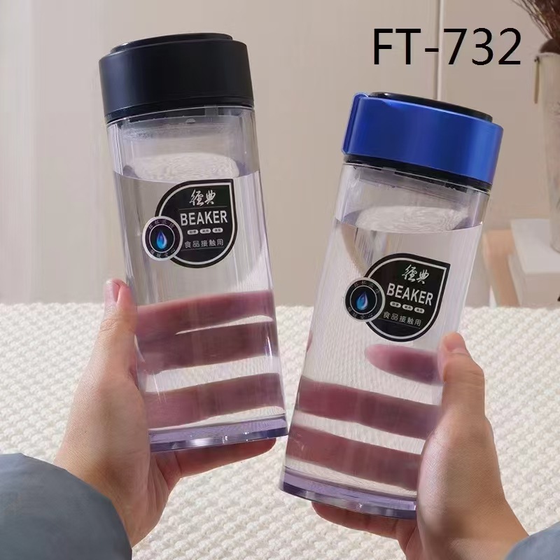 Futong 732 taza de plástico clásica de moda taza de plástico de 600ml simple taza de agua portátil de atmósfera fábrica al por mayor