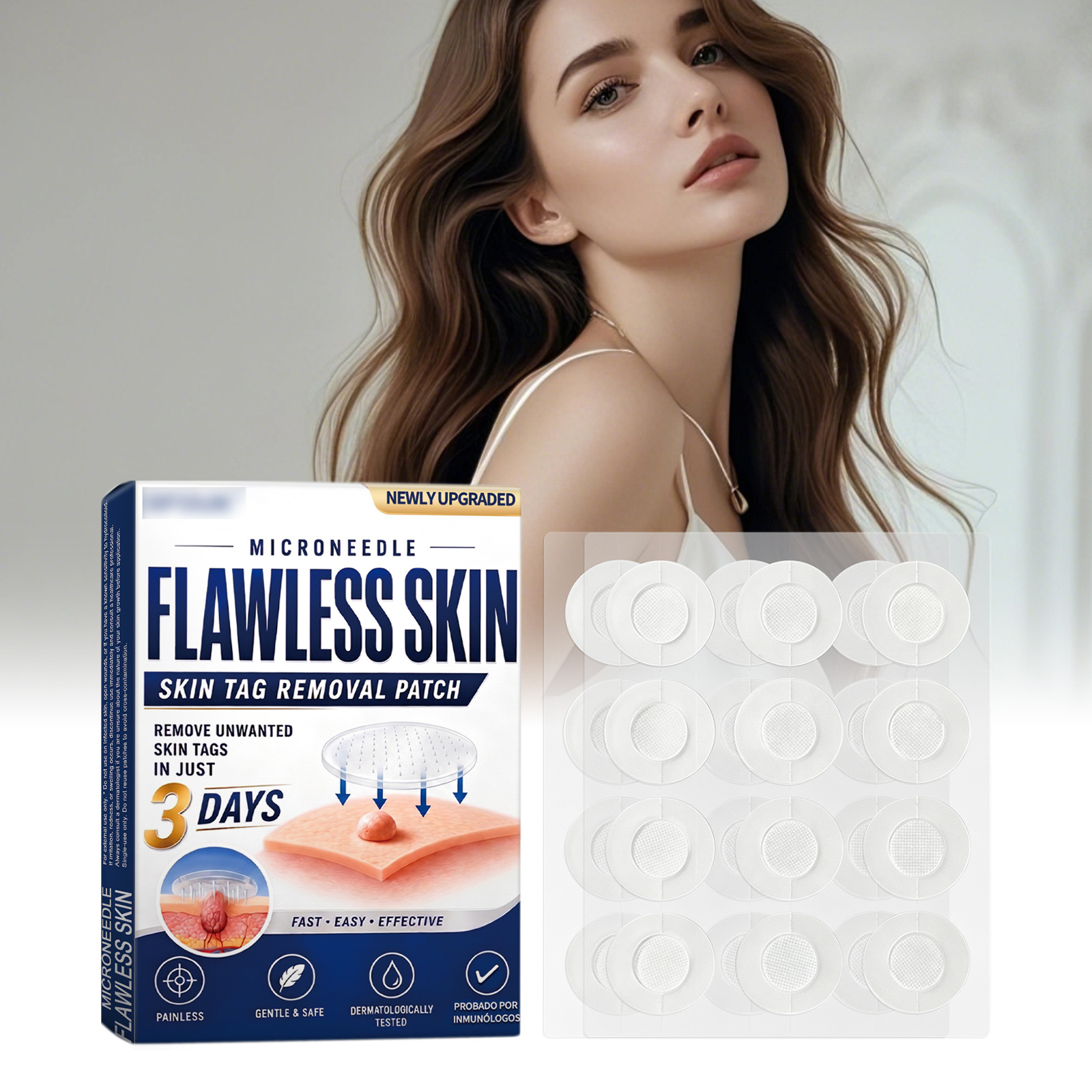 Skin Care Patches Are Lightweight, Invisible, and Gentle on the Skin, Providing Care for Soft and Smooth Skin, and Are Convenient for External Use
