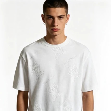 T-Shirt Large Size Men's Short-Sleeve 3D National Trend Round Neck Loose Original Summer Exquisite Embossed Unisex Short-Sleeve Men's T-Shirt T-Shirt Large Size Men's Short-Sleeve 3D National Trend Round Neck Loose Original Summer Exquisite Embossed Unisex Short-Sleeve Men's T-Shirt
