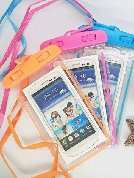 Factory luminous waterproof bag waterproof mobile phone bag PVC mobile phone waterproof bag transparent mobile phone waterproof bag