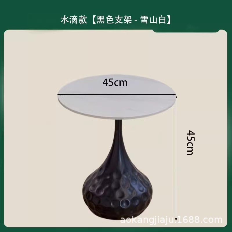 워터드롭 스타일 [블랙브라켓-스노우마운틴화이트] 45x45