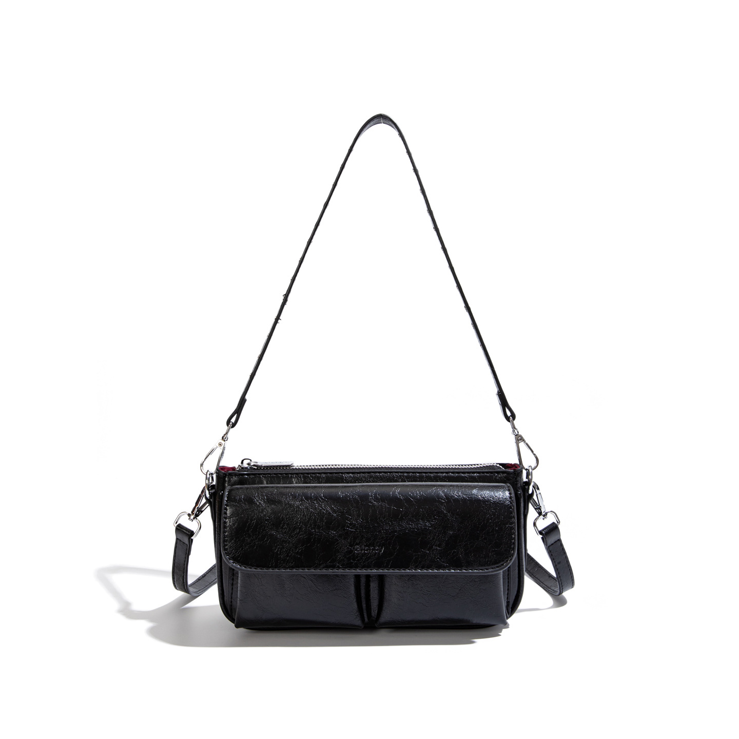Bolsos de textura alta para mujeres 2026 nuevo lujo ligero exquisito versátil bolso cuadrado pequeño de moda casual mochila de hombro