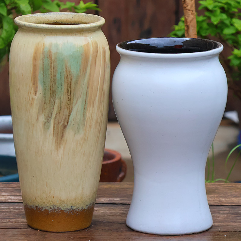 Vintage Handmade Coarse Pottery Tall Pot with Large Opening, Breathable Purple Clay Pot for Bougainvillea, Old Stump Flower Pot for Home Use, Suitable for Green Plants and Roses Vintage Handmade Coarse Pottery Tall Pot with Large Opening, Breathable Purple Clay Pot for Bougainvillea, Old Stump Flower Pot for Home Use, Suitable for Green Plants and Roses