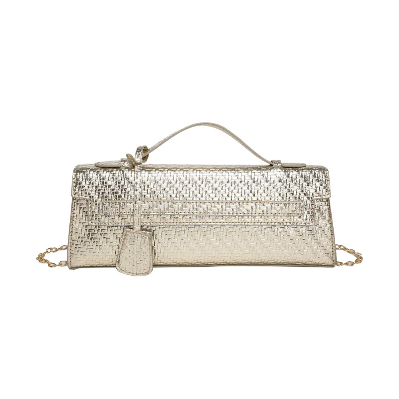 2025 Summer New Snake Print Handbag Evening Clutch Long Small Square Bag PU Trendy Fashion Versatile Women's Bag - Thumbnail 5