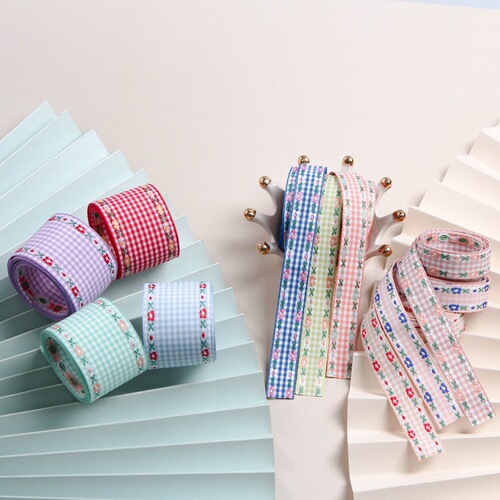 Korean version of the new lace jacquard embroidered ribbon DIY bow hair accessories clothing collar cuffs pants hem decorations