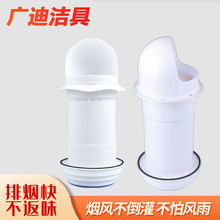 抽油烟机止回阀厨房烟道止逆阀排气管罩穿墙玻璃排烟管道防风帽