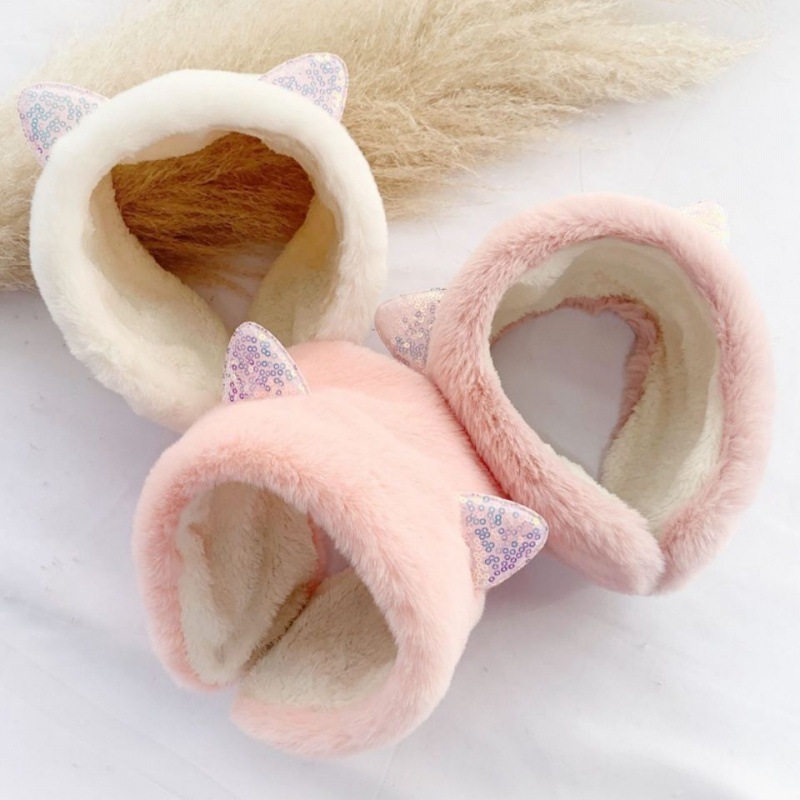 children keep warm Earmuff lovely kitten winter Earmuff girl student Cartoon Ears Ear cover child