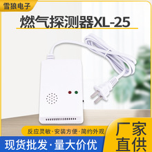 家用燃气报警探测器跨境欧规插头厨房煤气燃气泄露报警器无线433