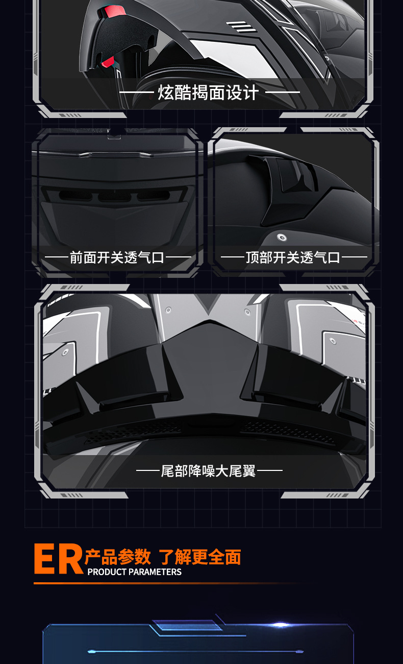 Suitable for Men's Motorcycle Helmets, Winter Built-In Bluetooth Headsets, Anti-Fog and Warm Motorcycles, Safe for All Seasons