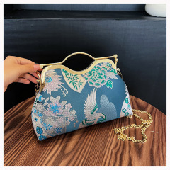 Chinese-style Spring and Summer Bags for Women, New Chinese Style High-End Crossbody Bags with Qipao and Shell Design, Embroidered Texture Women's Bags