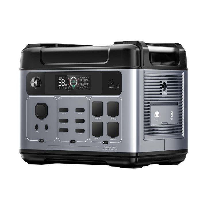 Fábrica de 2400w de alta potencia de almacenamiento de energía camping UPS 2 grados de 2000wh fuente de alimentación portátil para automóviles
