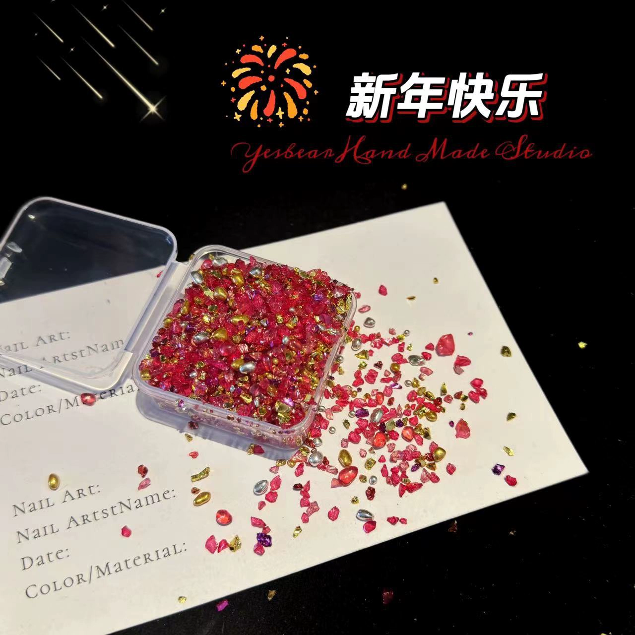 Даёвая ноготь стекло DIY фэнтези крушитель руды неровный медведь