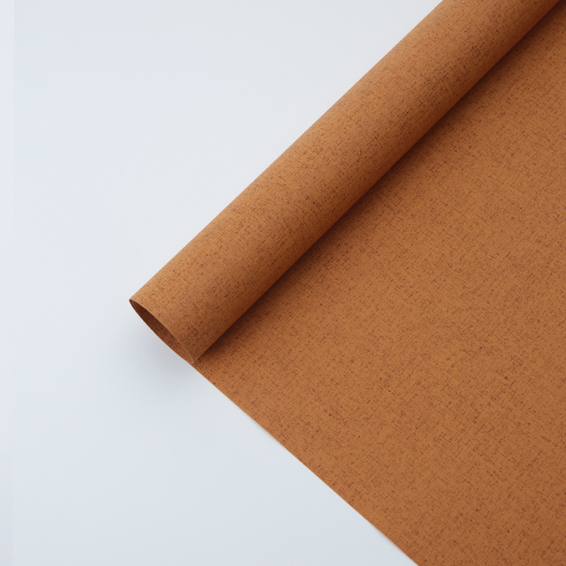 Papel de regalo rojo neto de doble cara de Rosa del arte floristería al por mayor material floral color sólido papel de regalo en relieve de la flor