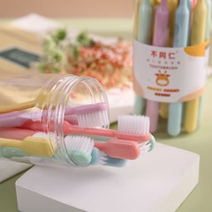 High-end student universal manual small head soft bristle toothbrush bucket set of 10 for home cleaning