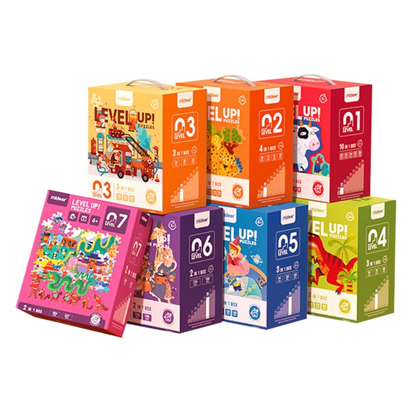 Mideer弥鹿子供パズル高度知育男の子女の子赤ちゃん幼児玩具2-3から6歳4パズル5