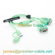 ���I��USB-A USB-C�D�pDB9 RS232Y�ͷ־����ھ��p9ᘴ����D�Q��|