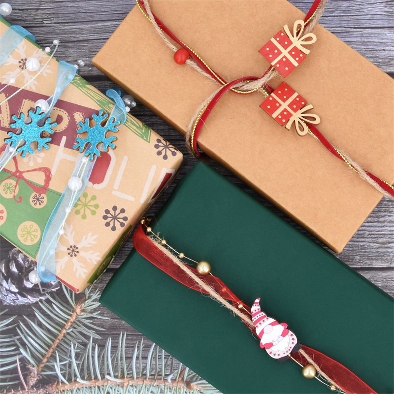 Nuevos productos Amazon creativos hechos a mano de la decoración de navidad ángel regalos cinta azul cinta de embalaje de regalos de navidad cinta