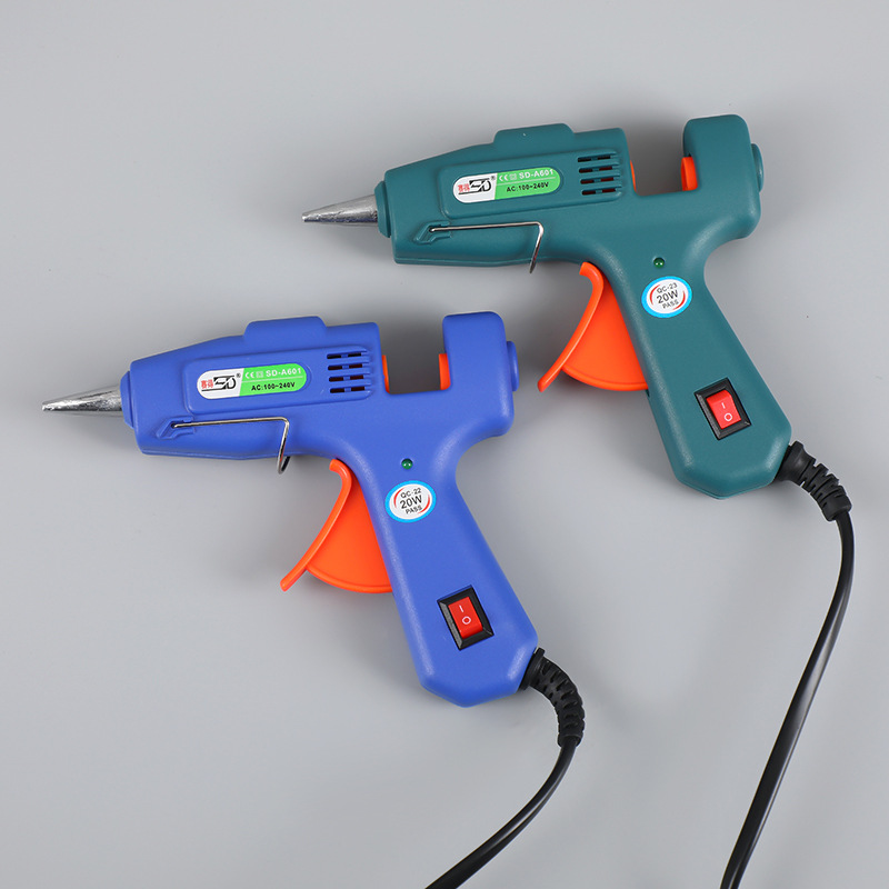 7mm hot melt glue gun DIY handmade small glue gun portable small size glue gun aluminum glue outlet 1.8mm glue gun