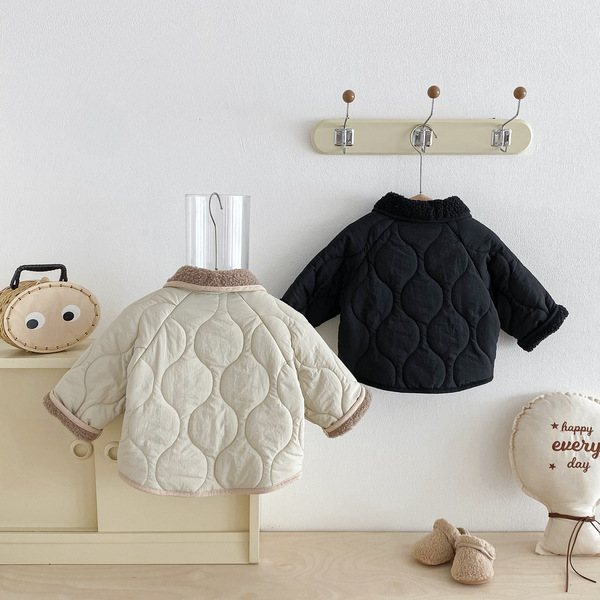 Warm velvet winter retro down jacket for men and women