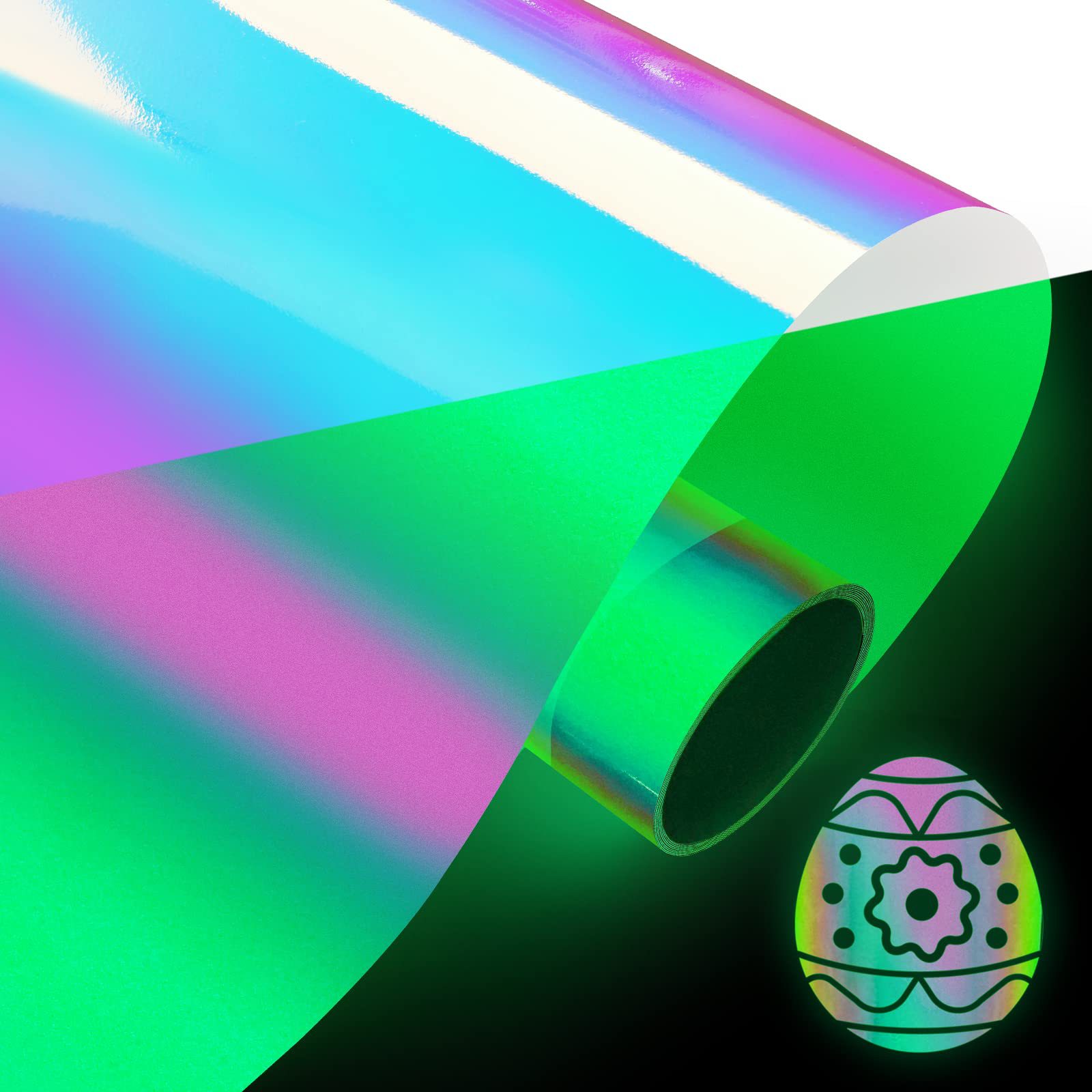 新款七彩个性创意炫彩夜光反光贴材料个性创意车贴装饰贴膜