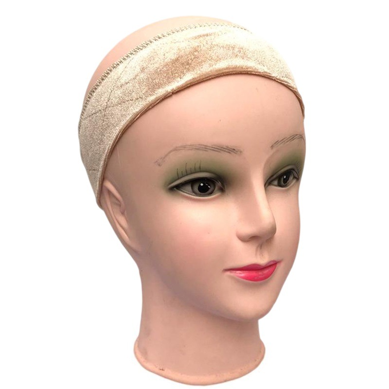 Amazon Venta caliente Peluca de terciopelo banda de pelo en stock suministro encaje girp banda de pelo