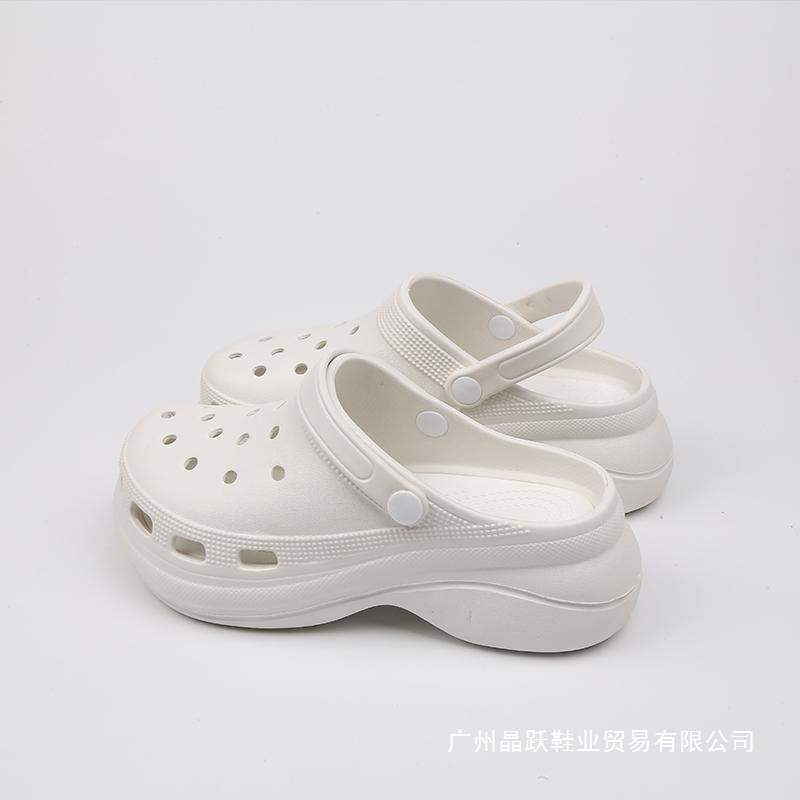 Sunny Color Women's Summer Outdoor Platform Thick-Soled Fashion Sandals with Two-Way Wear and Half Slippers DIY