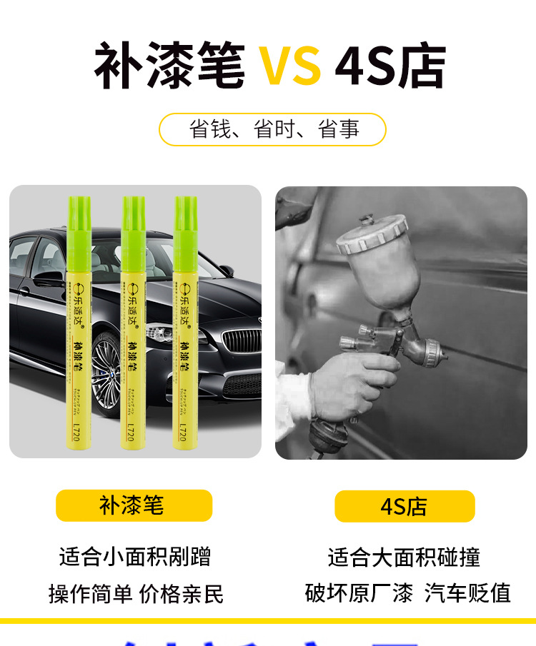 41. Mitsubishi car touch-up paint pen, suitable for ASX, Outlander, and Pajero models; a great tool for repairing scratches on Southeast Asia car paint