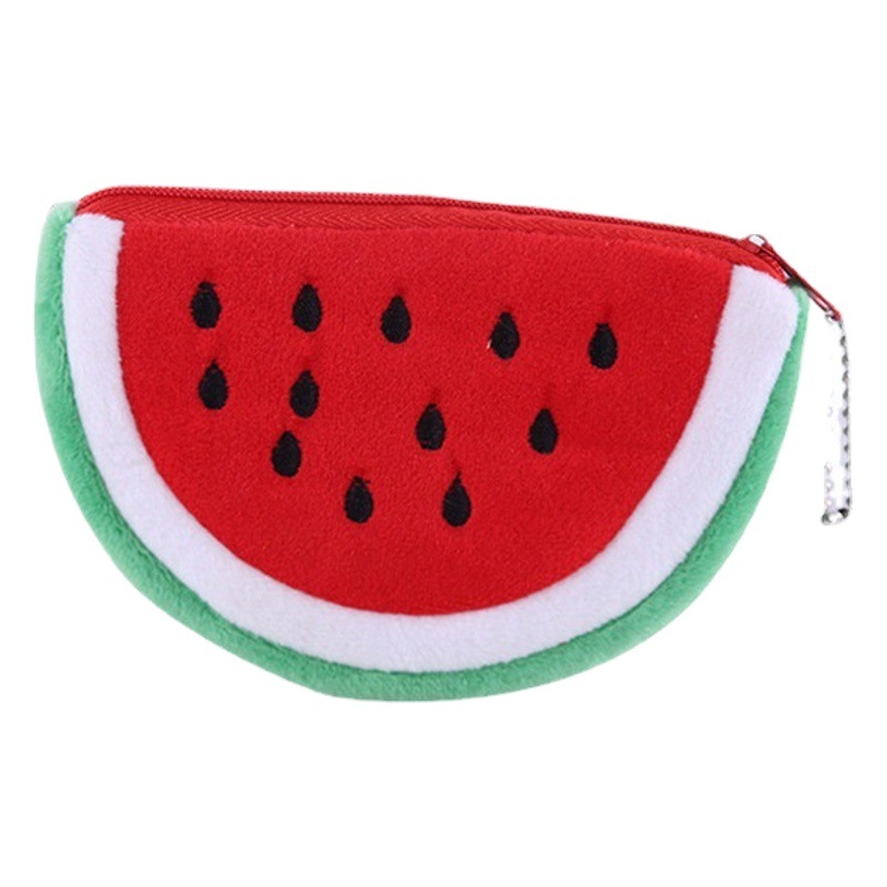 Corea del Sur INS de dibujos animados pastel de frutas monedero creativo estudiante niños lindo mini peluche auricular bolsa de la moneda bolsa