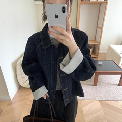 短款牛仔外套女春秋新款2025爆款韩系休闲百搭时尚夹克小个子上衣
