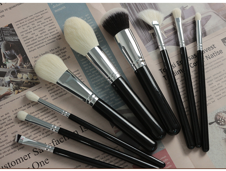 动物毛化妆刷套装