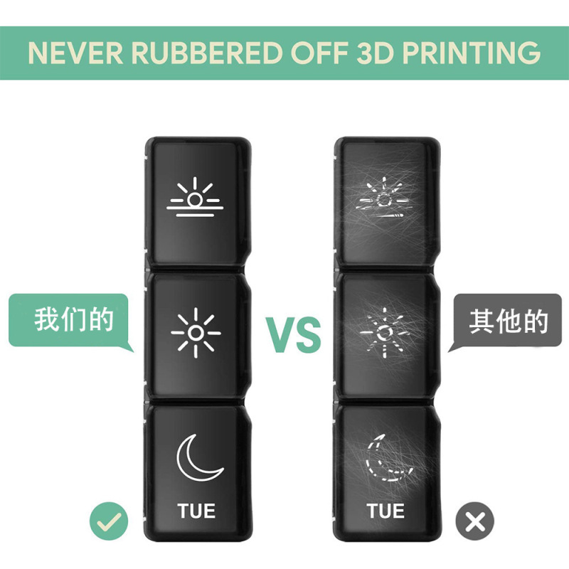 朝、昼、夜のポータブル7日間大容量薬箱、薬カッター、高齢者用のポータブル小型収納ボックス|undefined