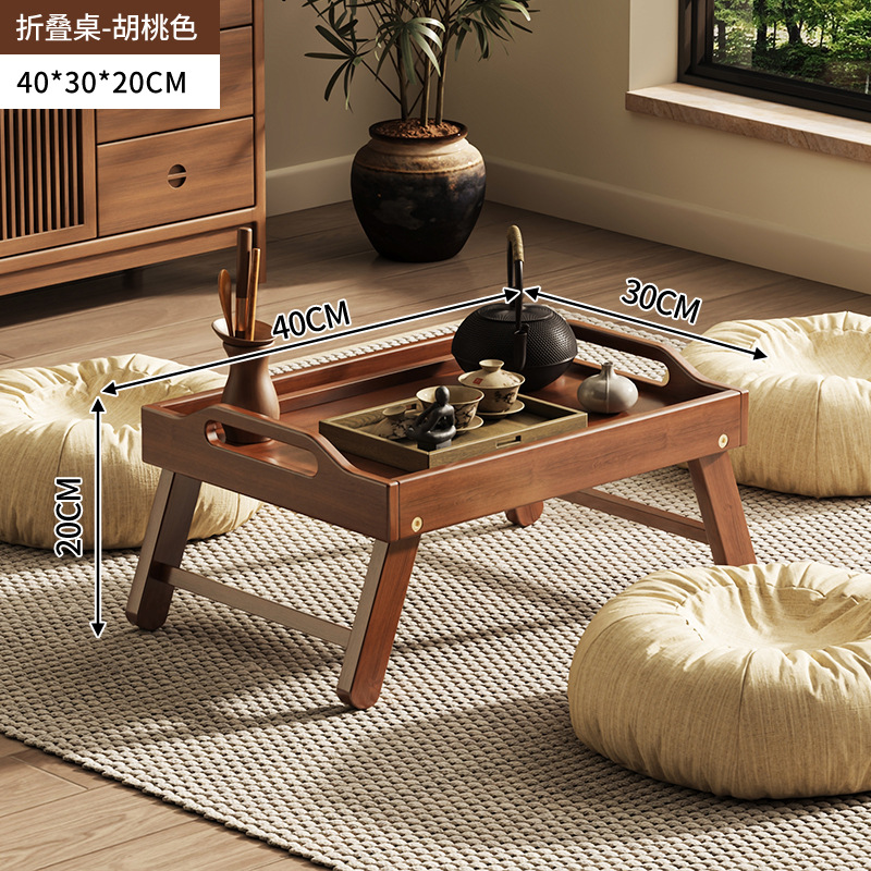 Tabla plegable de ventana flotante mesa de té mesa de té en tatami tabla de té pequeña plegable de ventana del dormitorio doméstico mesa baja