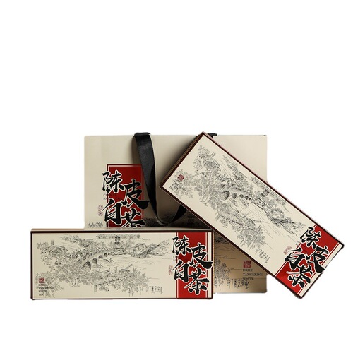 Live broadcast of the same tangerine peel white tea 2015 Gongmei with 2013 Xinhui tangerine peel small square slices biscuit tea 180g