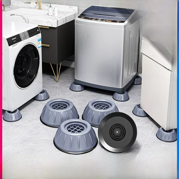 Washing Machine Foot Mat Universal Foot Mat Shock Absorber Mat Non-slip Shock-proof Mat Pad Height Increasing Moisture-proof Refrigerator Laundry Base
