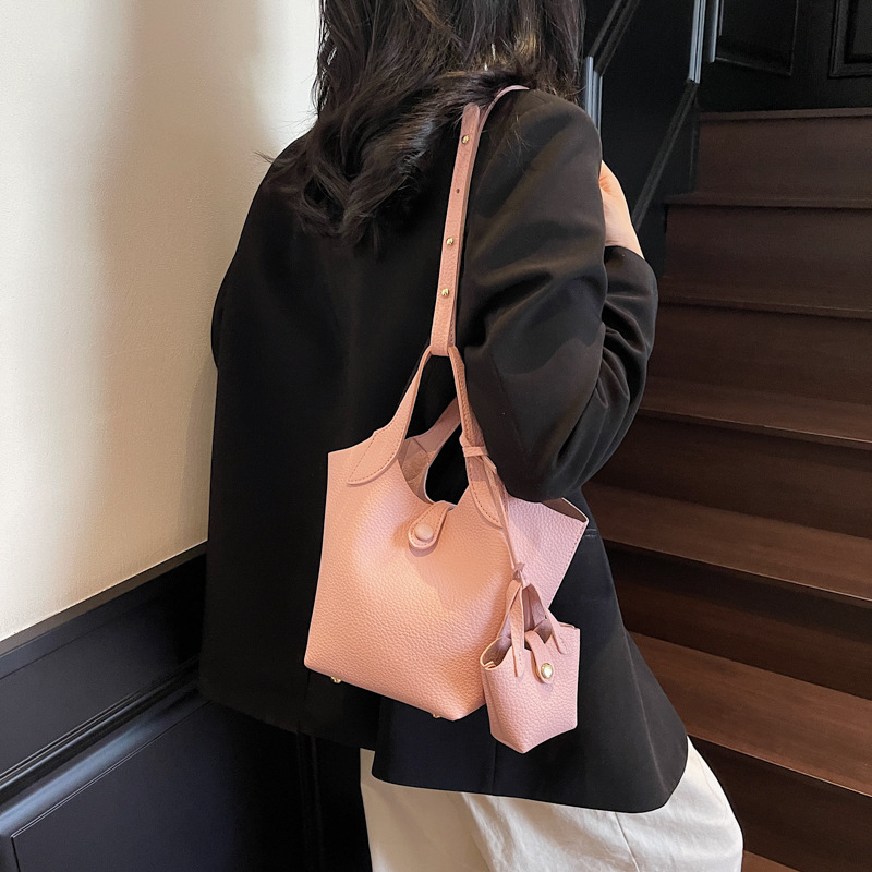 春夏女包水桶包百搭经典菜篮子高级感小众女包2025新款手提包包|undefined