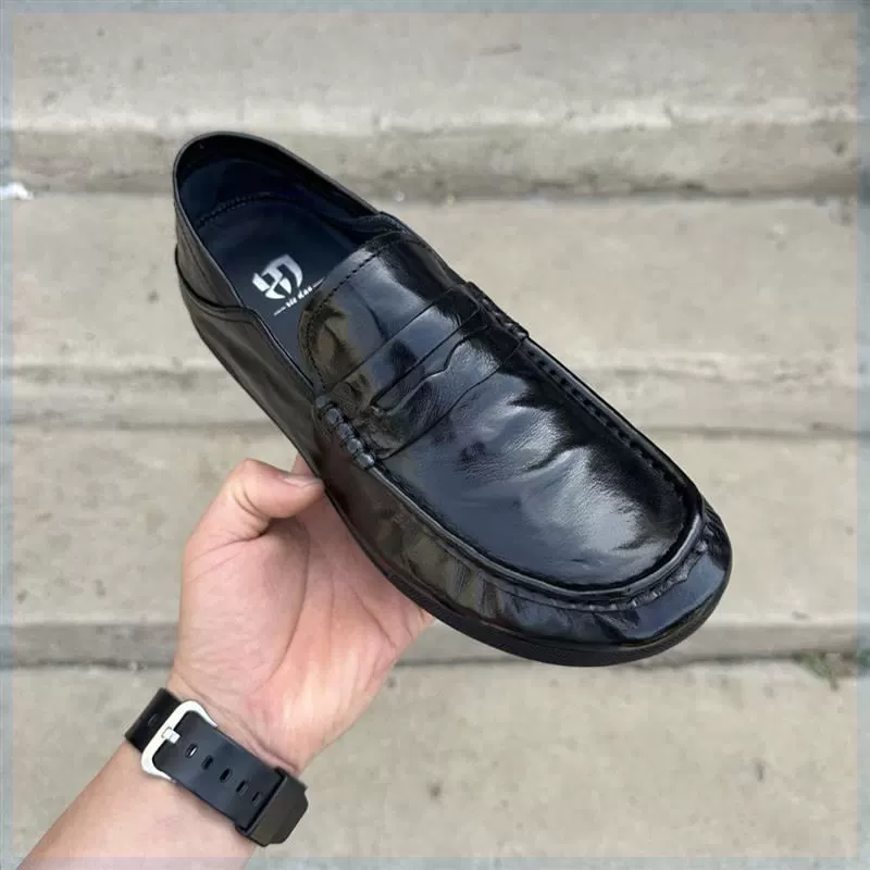 Обувь и сумка Fu Shu 2025 новая европейская станция бизнес-полые повседневные кожаные туфли