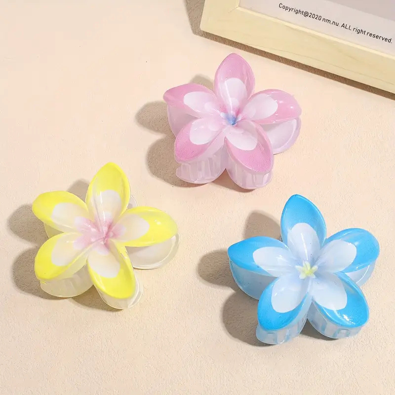 56g Weight Hair Clip, Hair Claws Hair Accessories Type 1 Piece Quantity Casual, Holiday, Daily Occasion Plastic Material Colorful, Horse, Fish, Shark, Egg, Plumeria Pattern All Seasons, Summer Season Women's Gender Elegant, Sweet, Pastoral Style Elegant Sweet Pastoral Women's Colorful Horse Fish Plastic Hair Clip Hair Claws 3