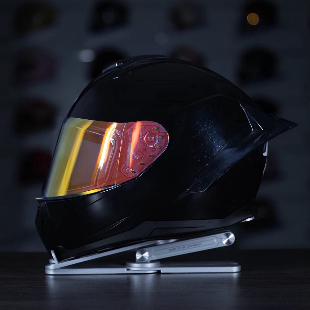 Casco Lion masculino motocicleta casco completo locomotora de defensa femenina cuatro estaciones casco de montaje universal 3C certificado gran cola