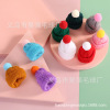 goods in stock 5.5cm*7cm Wool Knitted hat Korean Edition Mini Hat Plush Jewelry Christmas Toys decorate