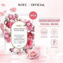 KOEC玫瑰面膜5片装贴片式补水保湿维稳滋养肌肤正品跨境贸易批发