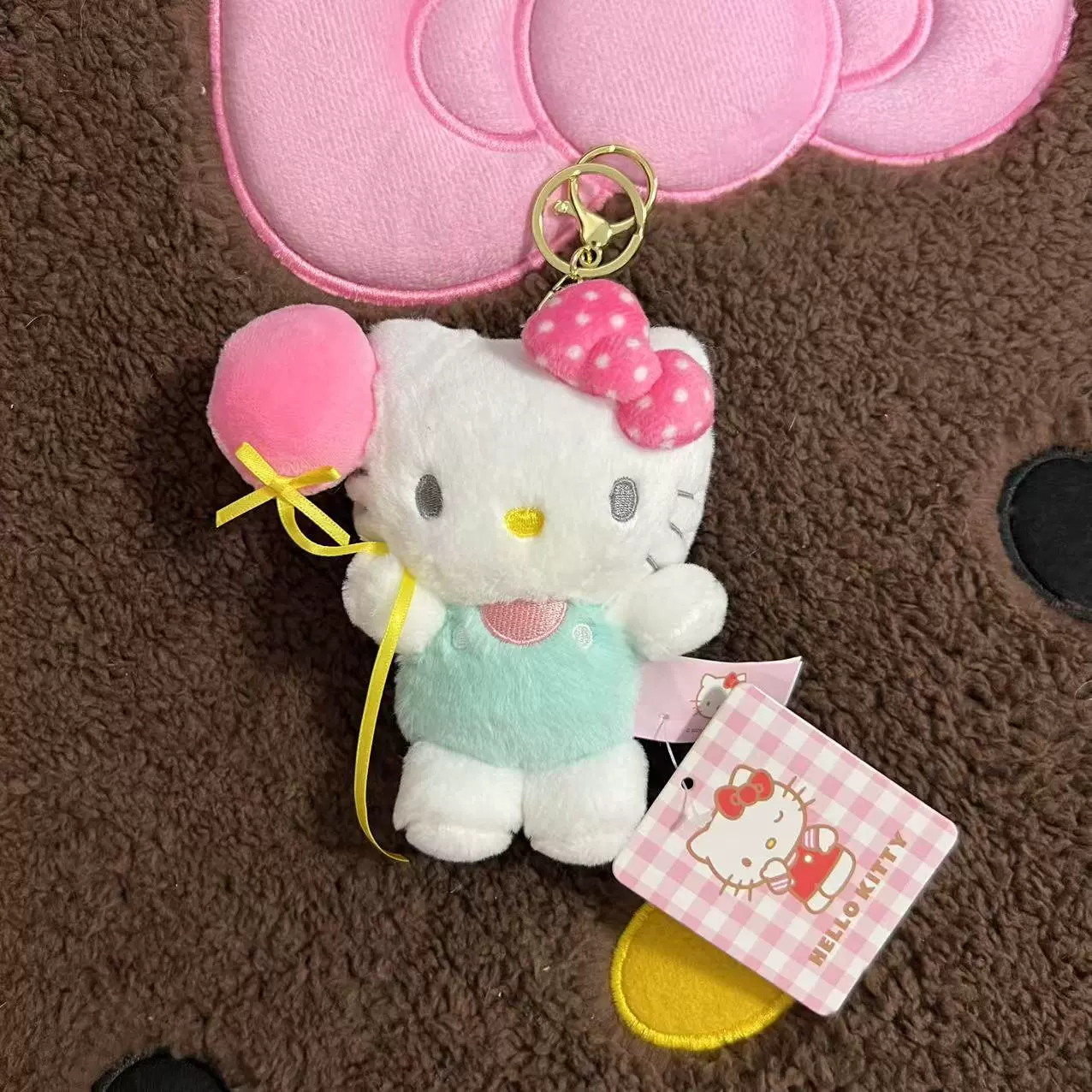 Hello Kitty, sanrio, оригинальная плюшевая подвеска, кукла, брелок, украшение сумки