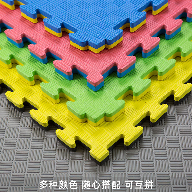 Taekwondo almohadilla de artes marciales Sanda estera de entrenamiento gruesa estera deportivo jardín de infantes 1m * 1m estera de espuma