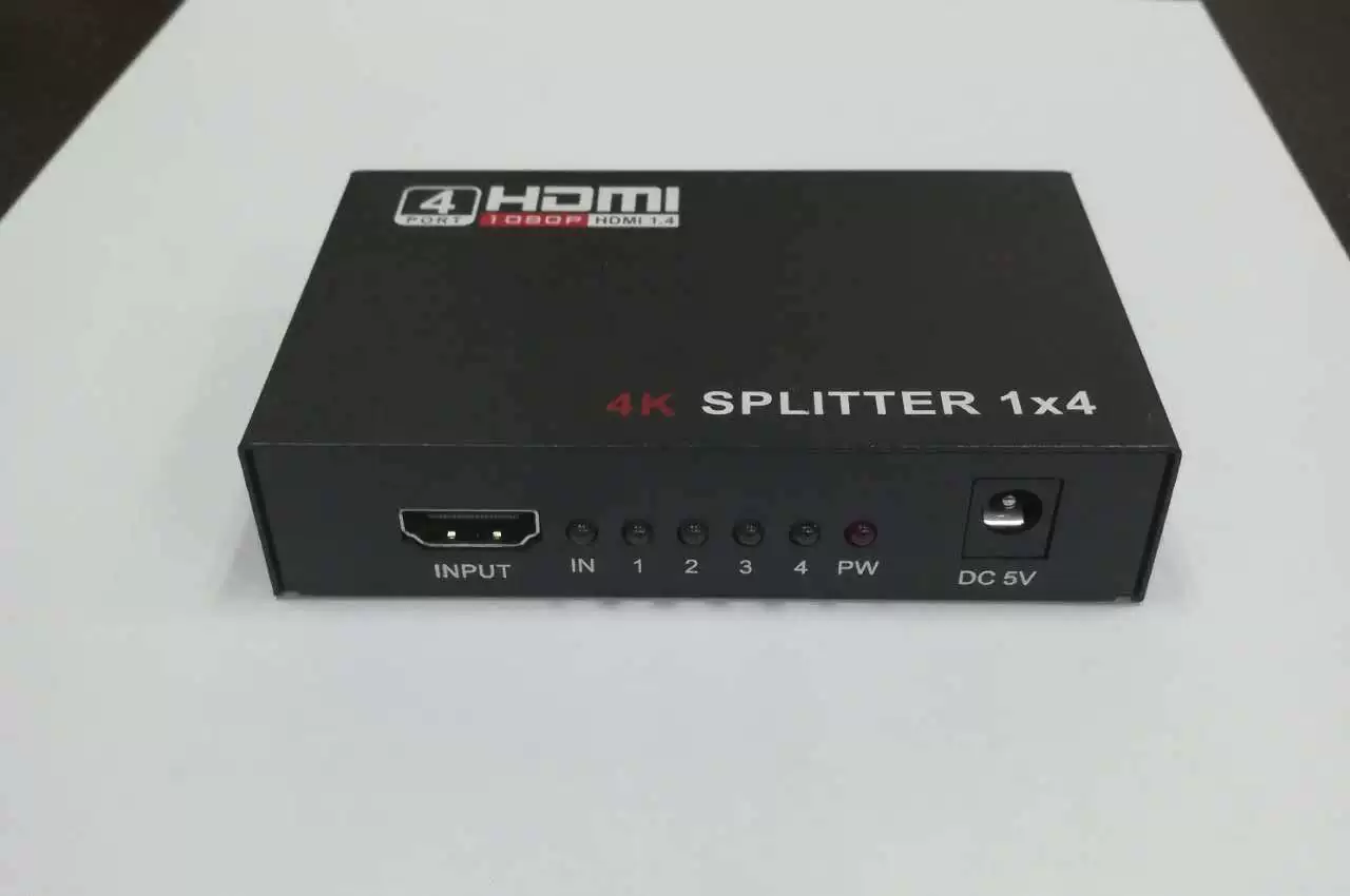 HDMI сплиттер 1*4 1/4 4K*2K HD видео делитель 1/4 частотный преобразователь с экраном