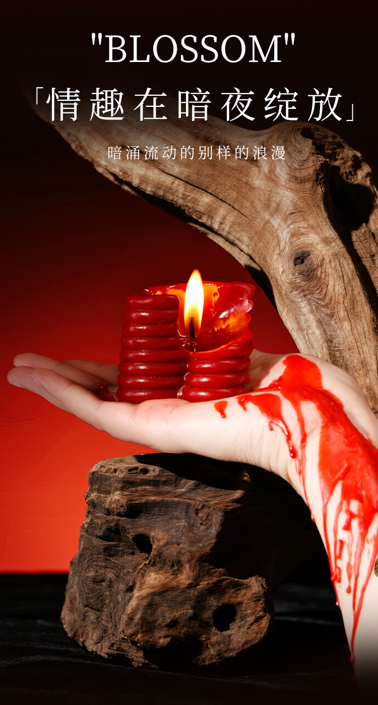 Low-Temperature Massage Candle with Soy Wax, Gold Heart Design, 75g — detail image 28