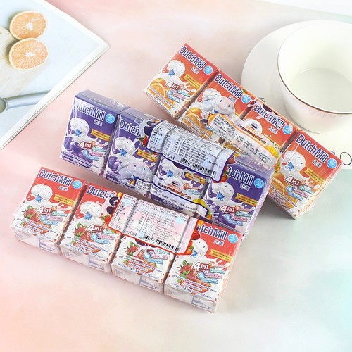 Imported from Thailand, Dutch Mill Delta yogurt strawberry blueberry orange flavor children's nutritional yogurt drink