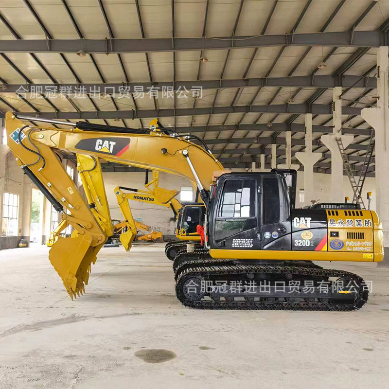 Excavadora de orugas de segunda mano Cat 320 original en buen estado para la venta.