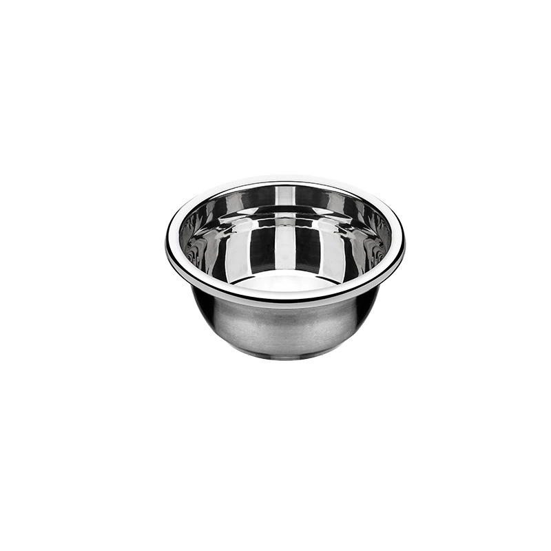 Чайфломер? (Note: The user provided Chinese: "茶花 Stainless steel food grade basin household deep and thickened kitchen and noodle wash basin soup vegetable basin disc-shaped bowl")