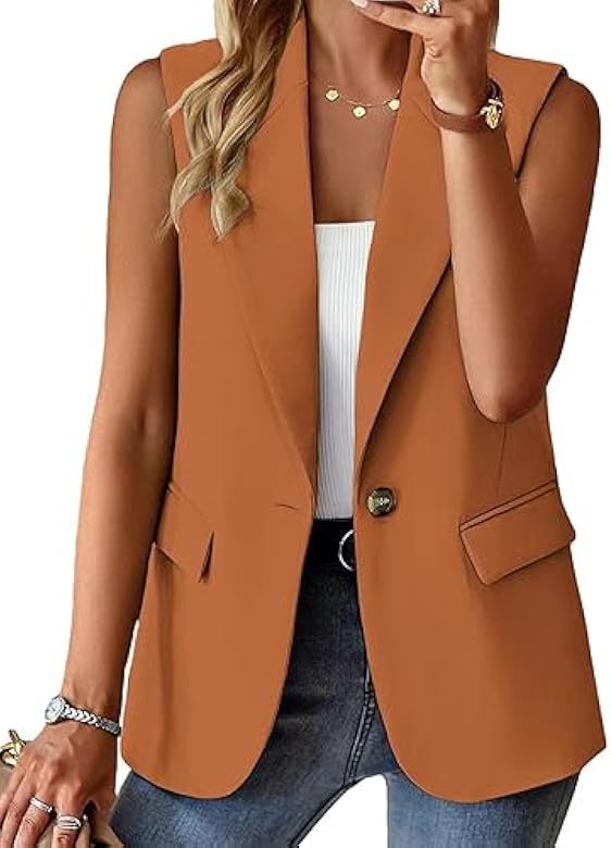 2025 nuevas mujeres europeas y americanas transfronterizas de Amazon traje de temperamento de moda casual chaleco ropa de mujer