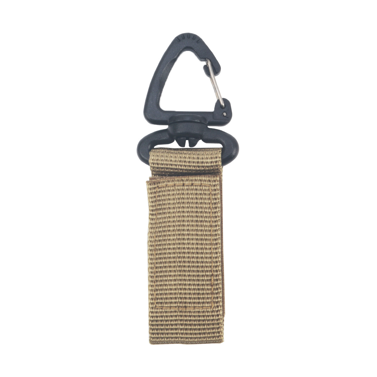 Gancho táctico al aire libre de fábrica, giratorio 360 grados, multifuncional, mosquetón en forma de D, llavero